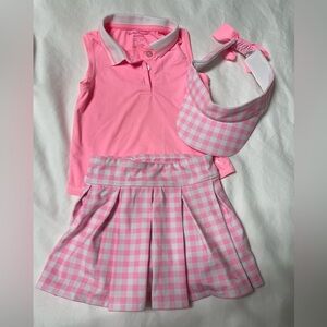 Tommy Bahama Pink skort set with matching hat